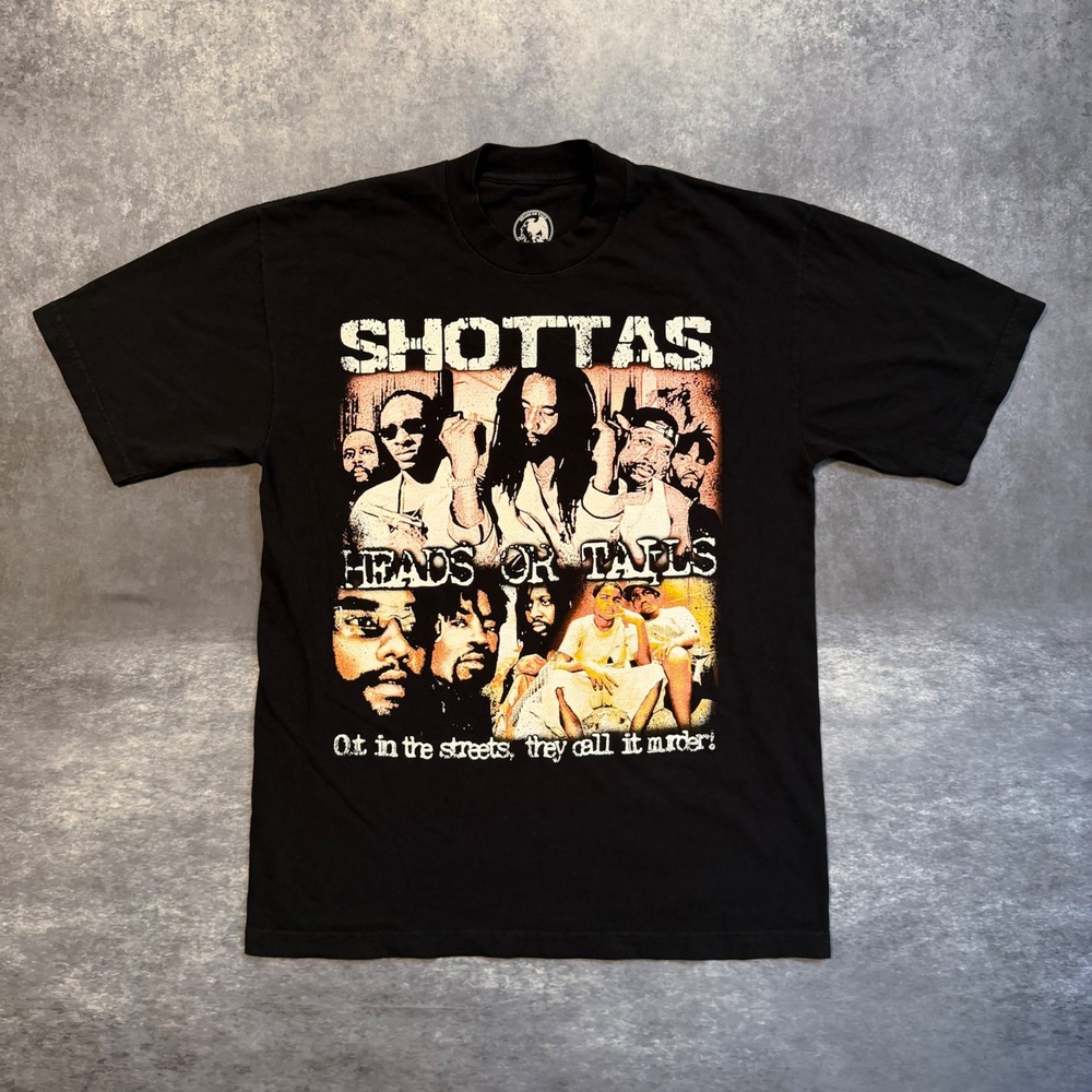 Shottas Movie Graphic T-Shirt Mens Medium Black Welcome To Jamrock Movie Promo